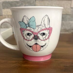 Charming Sheffield Home French Bulldog Mug with Pink Accents
